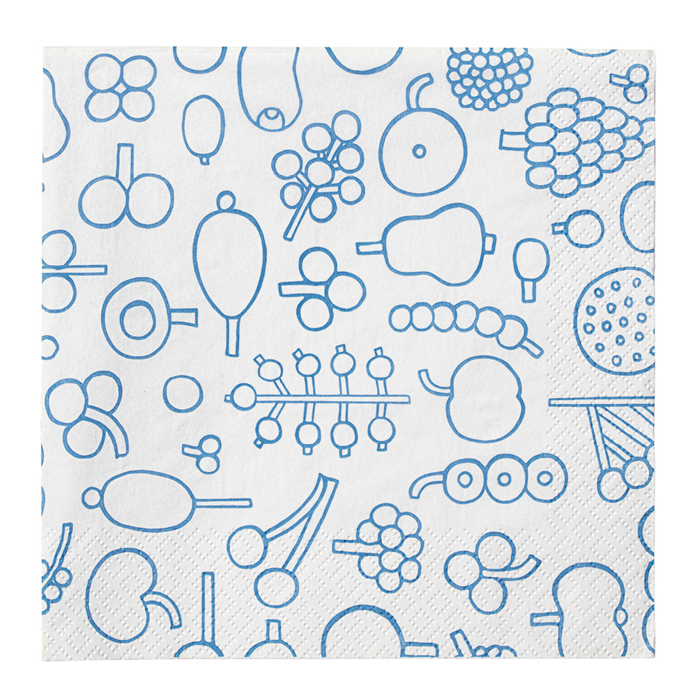 Iittala – OTC Pappersservett 33 cm Frutta Ljusblå