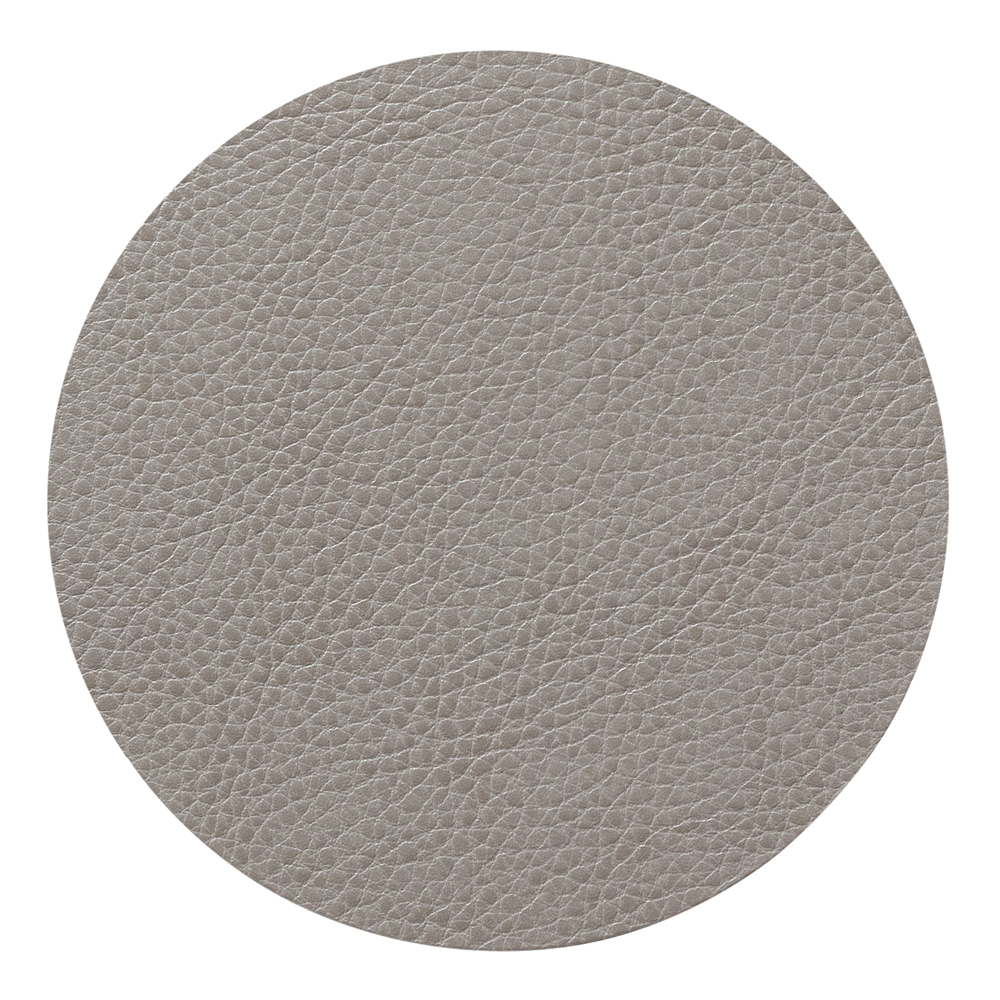 Lind DNA – Leather Serene Circle Glasunderlägg 10 cm Ash