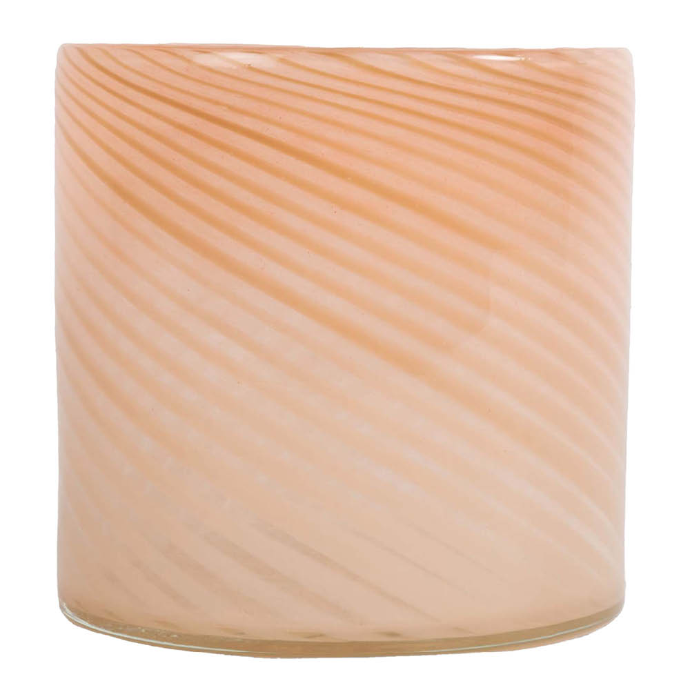 Byon – Calore Ljuslykta 10×10 cm Rosa/Beige