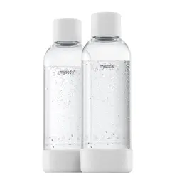 MySoda Flaske til Kullsyremaskin 2-pk 1 L White 