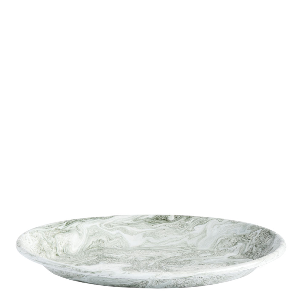 Hay - Soft Ice Ovalt fat Emalj 31,5x21,5 cm Grön