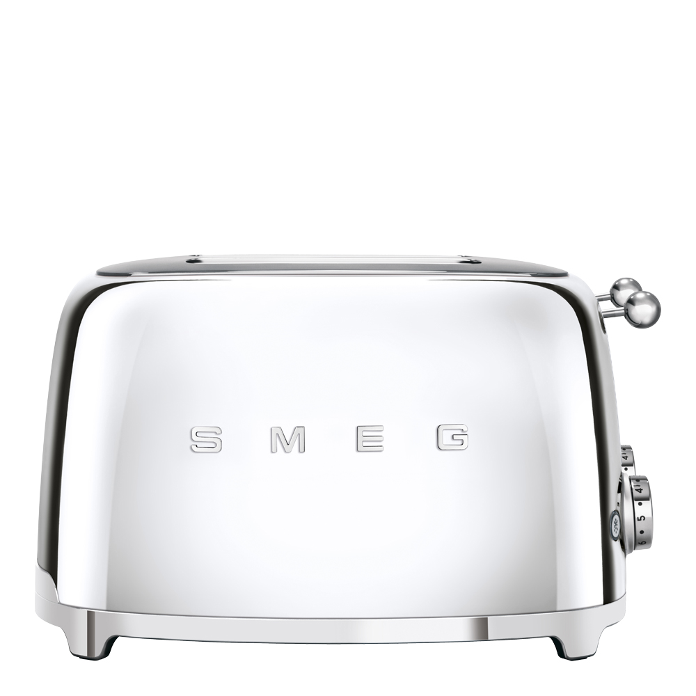 Smeg - Smeg 50's style Brödrost 4 skivor kvadrat Krom
