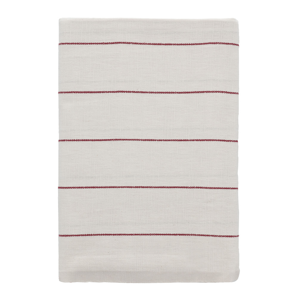 SÖDAHL - Pure Linen Duk 140x320 cm Offwhite/Red