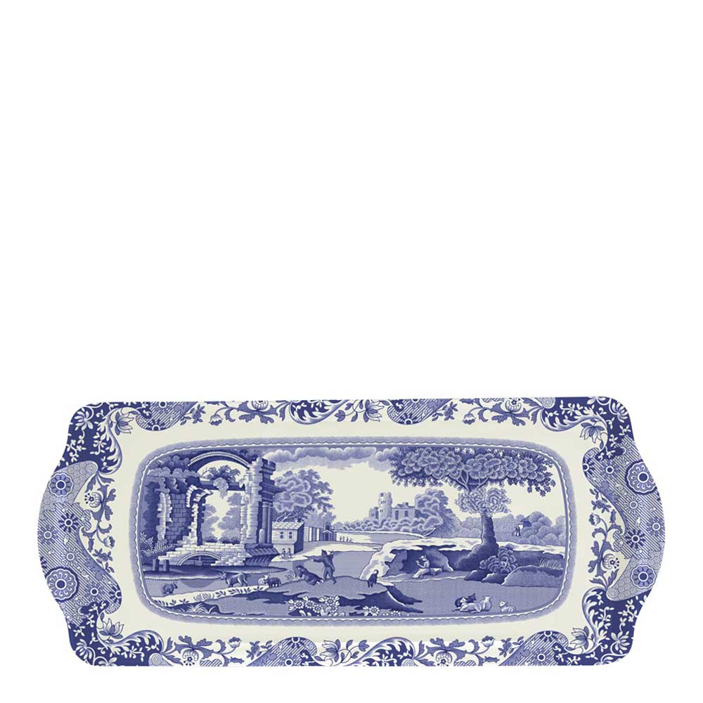 Spode – Blue Italian Smörgåsbricka 38,5×16,5 cm