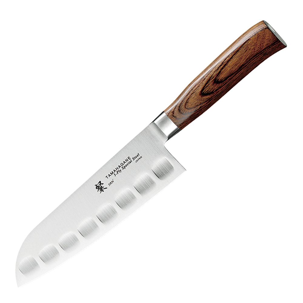 Tamahagane - Tamahagane San Santokukniv Olivslipad 17,5 cm
