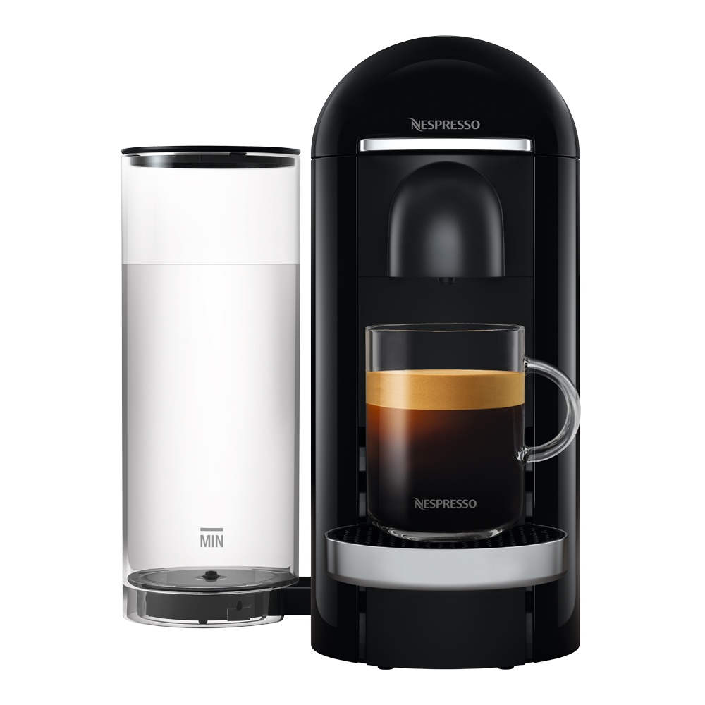 Nespresso VertuoPlus Deluxe Round Top Kahvinkeitin Musta
