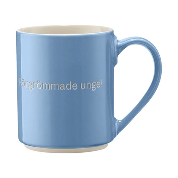 Design House Stockholm - Lindgren krus "Förgrömmade unge" 35 cl lys blå