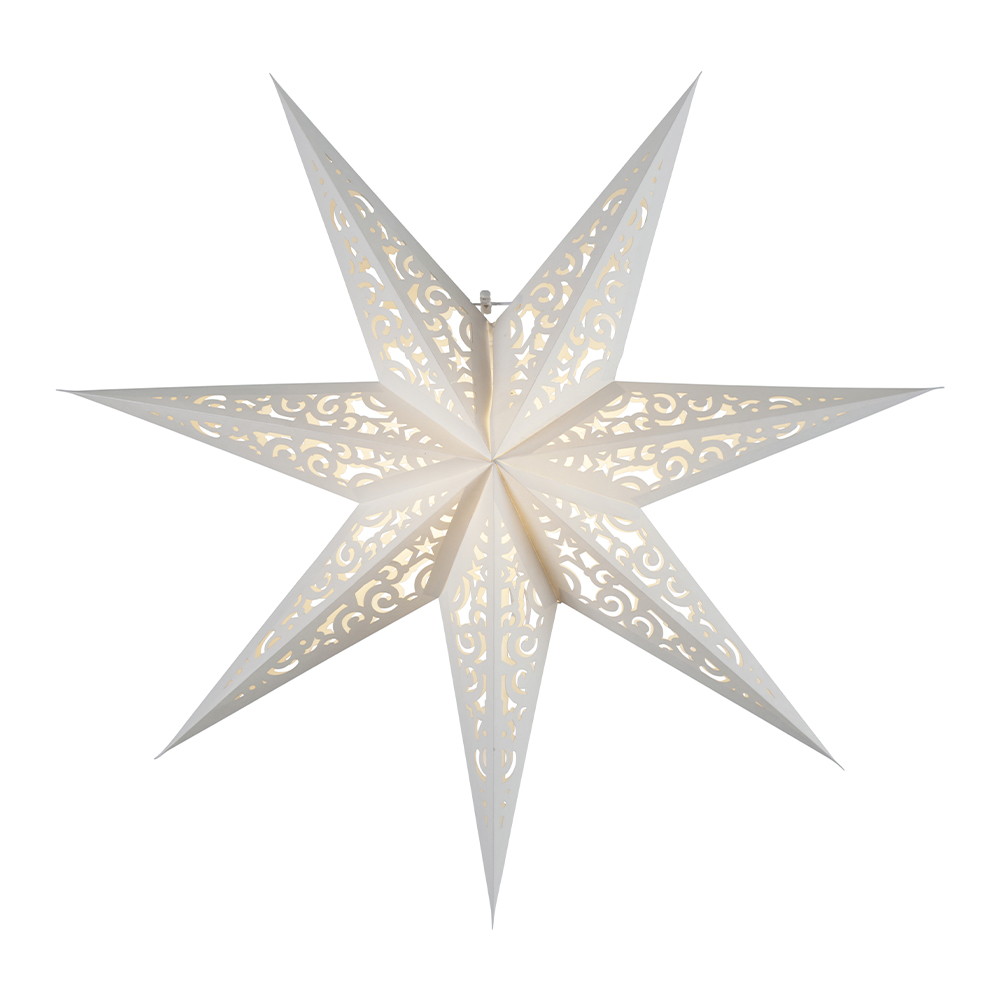 Star Trading – Lace Julstjärna 80 cm Vit