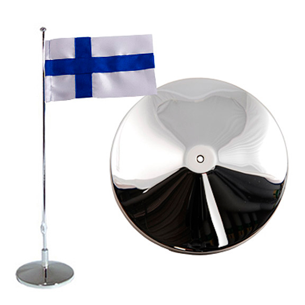 Dacapo Silver – Flaggstång Finsk Flagga 42 cm