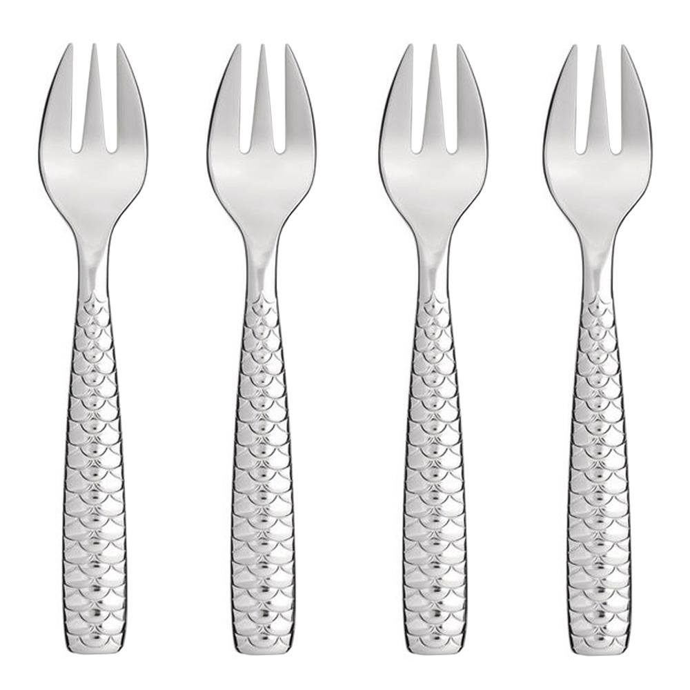 Alessi - Alessi Colombina Fish Ostrongafflar 4-pack