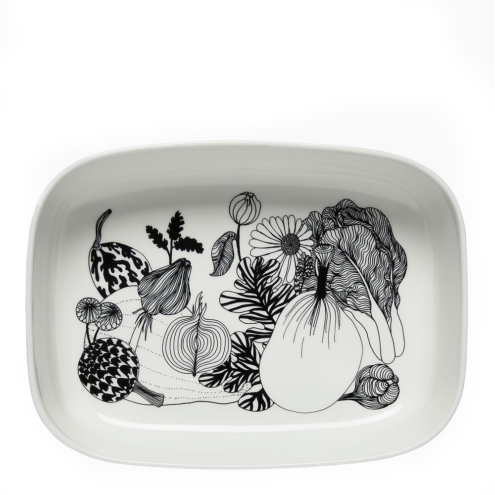 Marimekko – Oiva/ Siirtolapuutarha Serveringsfat 20,5×28 cm