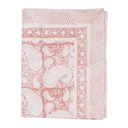 Chamois Big paisley bordduk 170x270 cm rosa