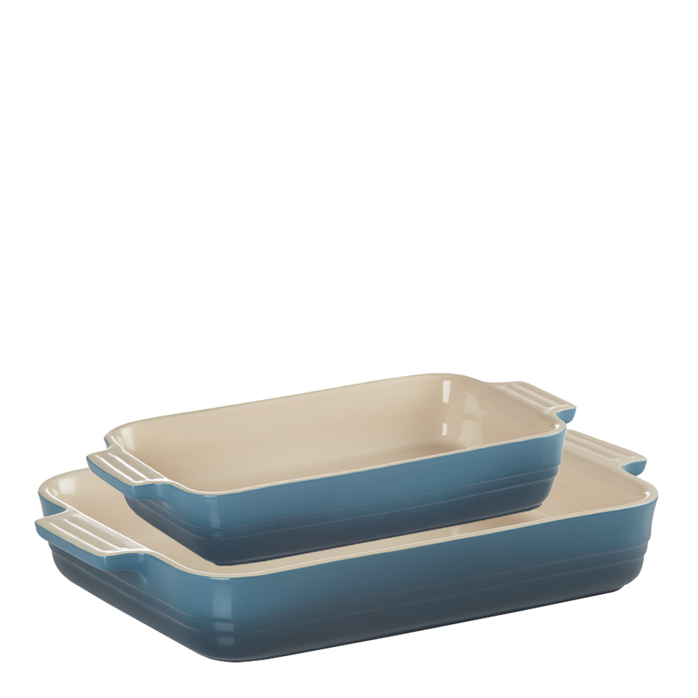 Le Creuset – Ugnsformset Stengods 25+32 cm Deep teal