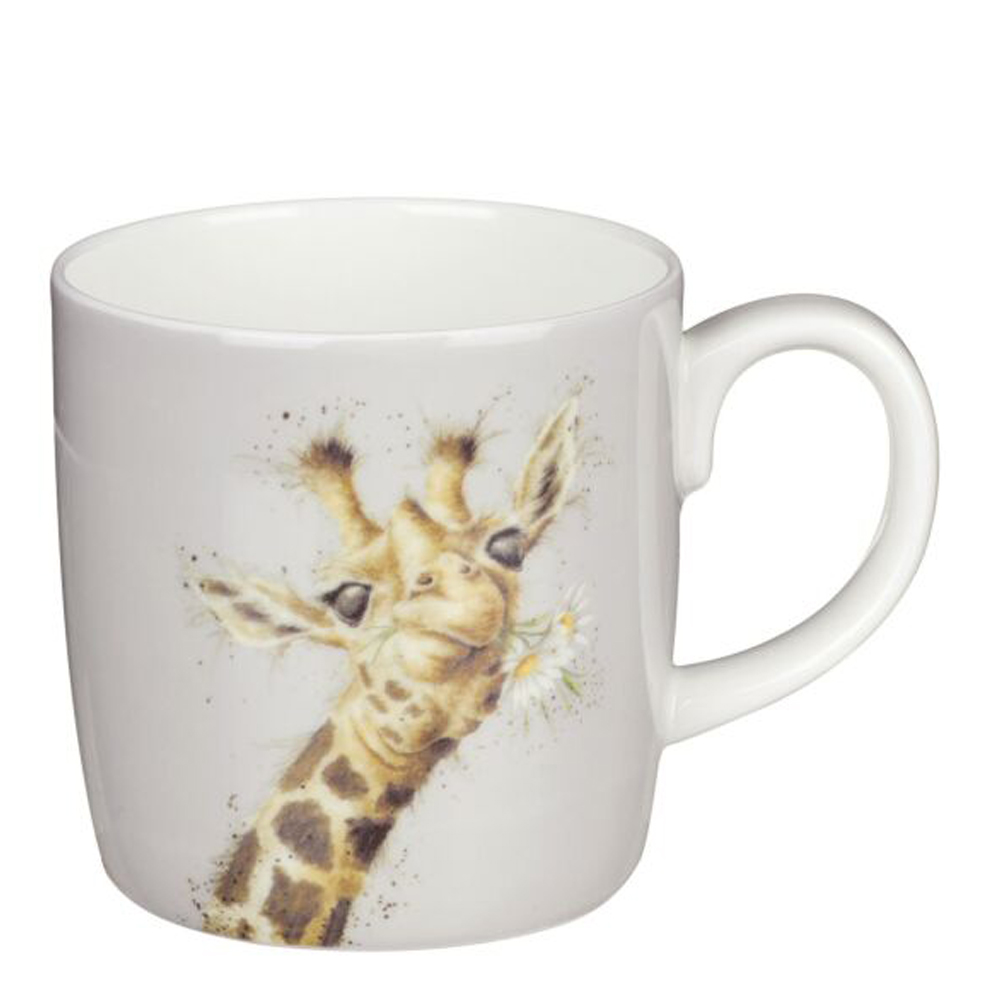 Läs mer om Wrendale Design - Wrendale Design Giraffe With Flowers Mugg 40 cl