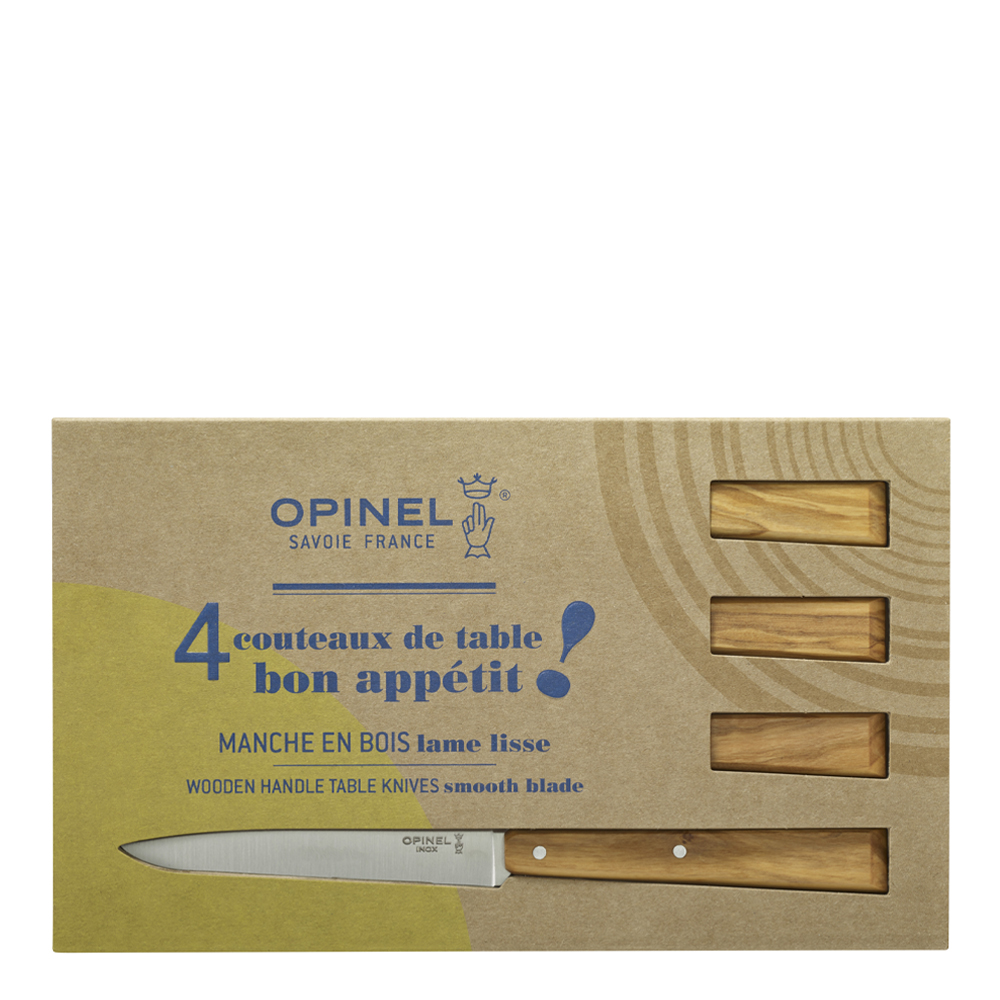 Läs mer om Opinel - Bon Appétit Stekknivar No 125 4-pack