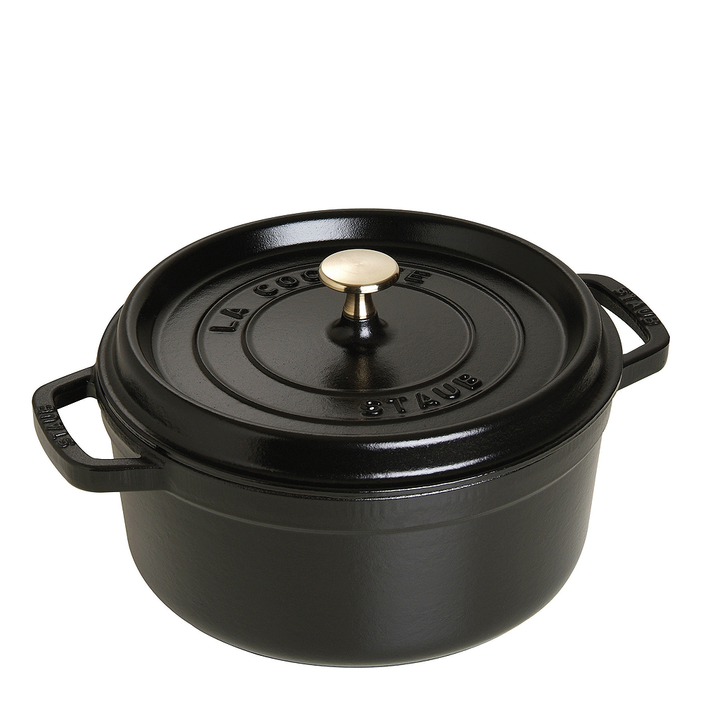 Staub - La Cocotte rund gryte 24 cm 3,8L svart