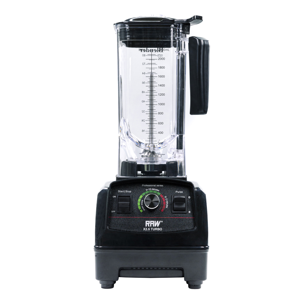 Raws – High Speed Blender X 2,5 Turbo 1800 W Svart