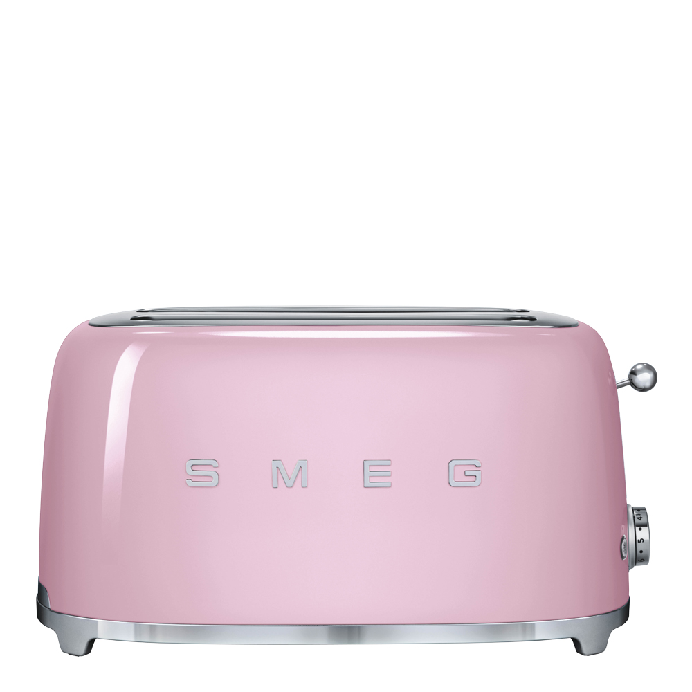 Läs mer om Smeg - Smeg 50s Style Brödrost 4 skivor Rosa