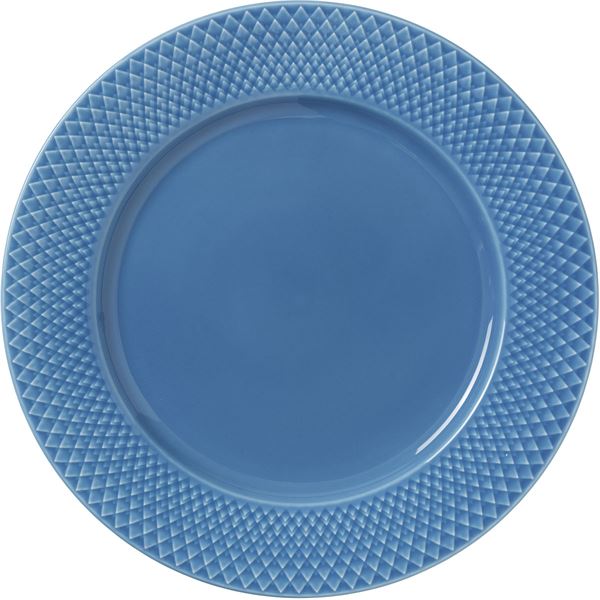 Lyngby Porcelain - Rhombe Color Tallrik 27 cm Blå