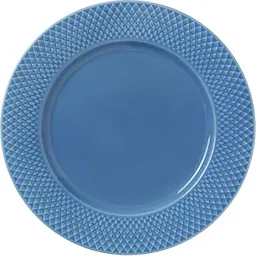 Lyngby Porcelain Rhombe Color middagstallerken 27 cm blå
