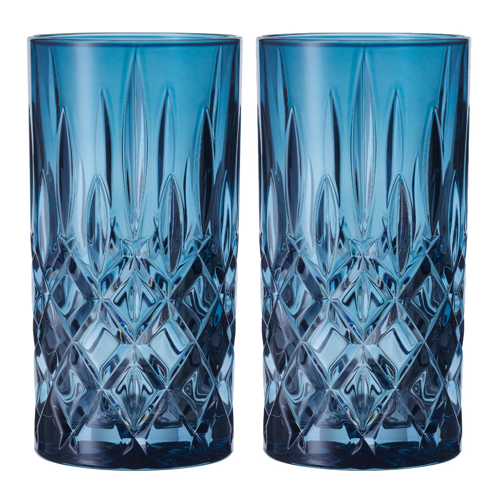 Nachtmann - Noblesse longdrink 39,5 cl 2 stk vintage blue