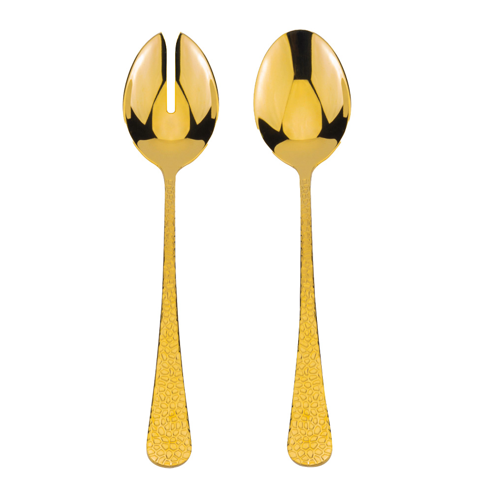 Vargen & Thor - Frost Salladsbestick Mässing