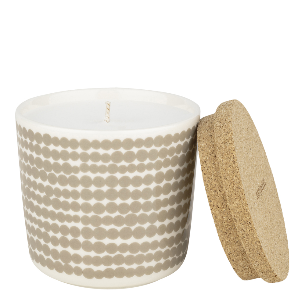 Marimekko - Siirtolapuutarha Tuoksukynttilä Valkoinen/Beige