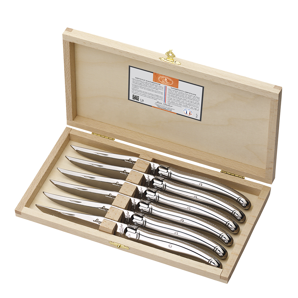 Läs mer om Jean Dubost Laguiole - Grillkniv 6-pack Rostfri