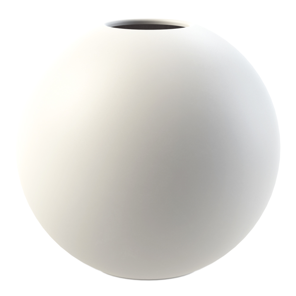 Läs mer om Cooee - Ball Vas 20 cm Vit