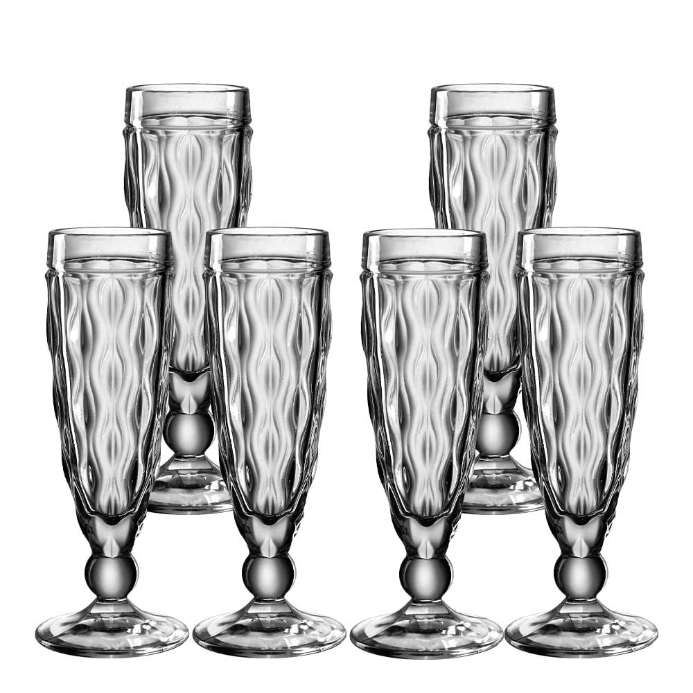 Leonardo - Brindisi Champagneglas 14 cl 6-pack Antracitgrå
