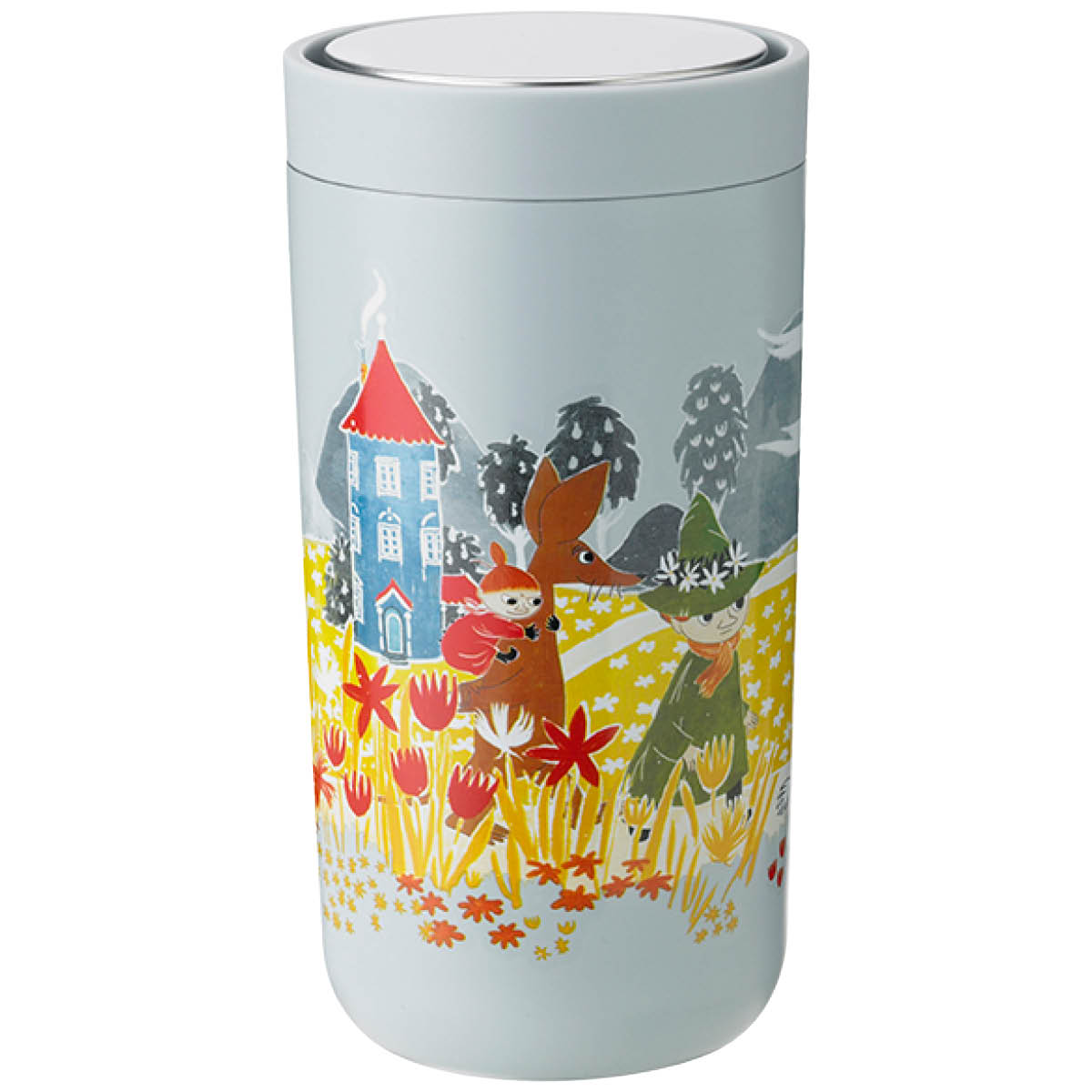 Läs mer om Stelton - Mumin To Go Click Mugg 20 cl Soft Sky