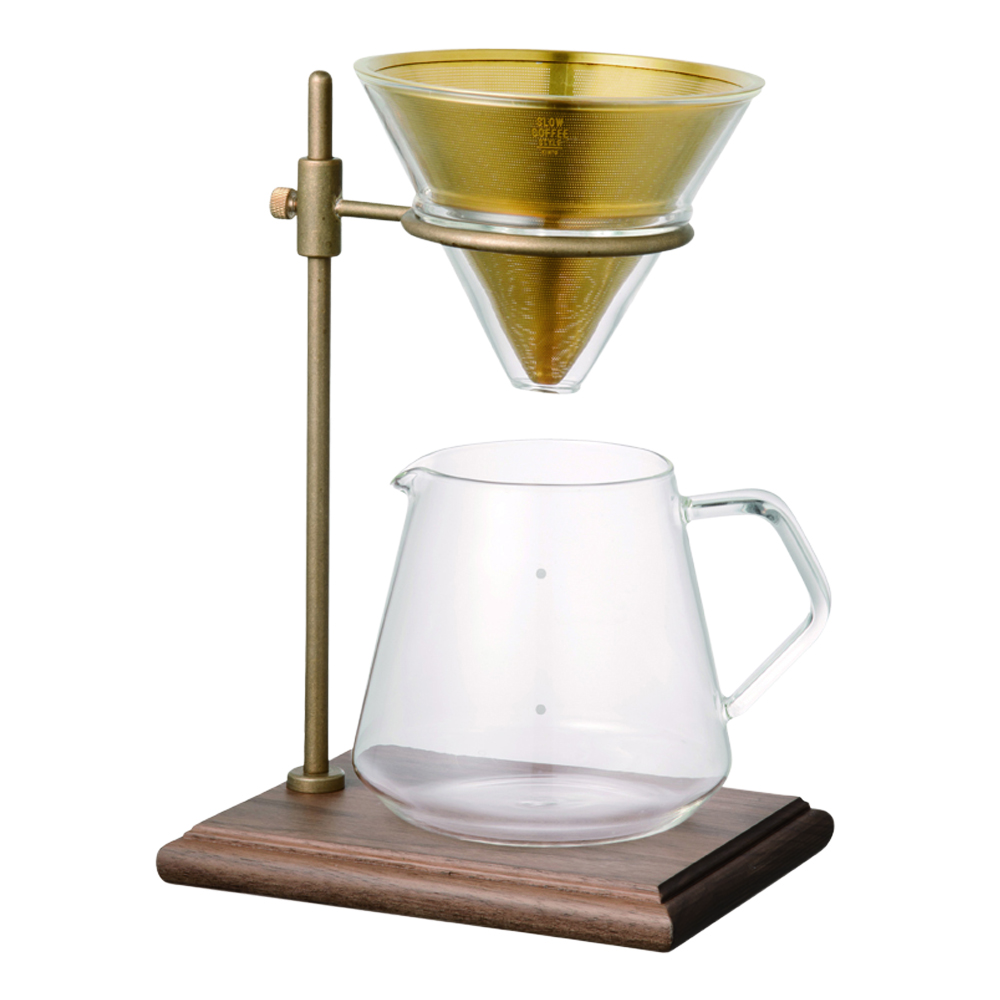 Kinto Slow Coffee Bryggset för 4 koppar med ställning