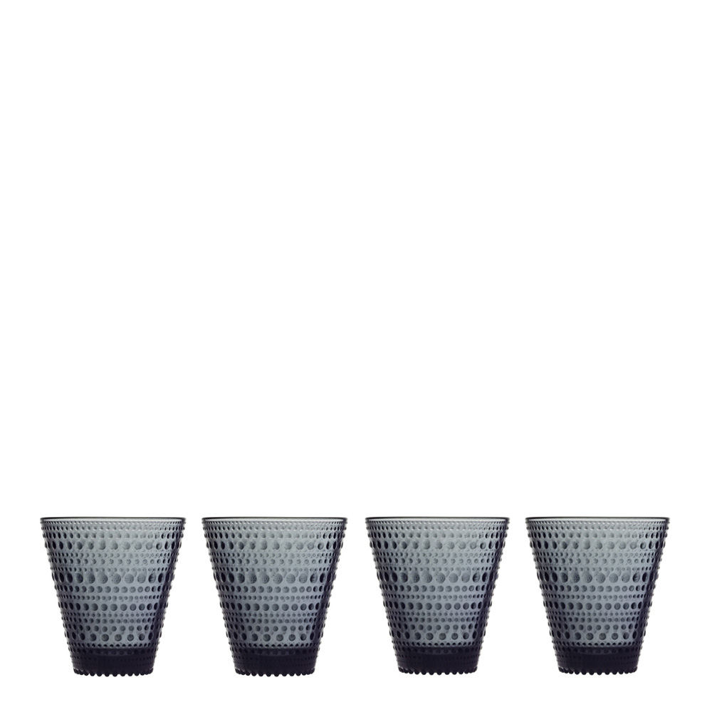 Iittala - Kastehelmi Tumbler 30 cl  4 -pack Mörkgrå