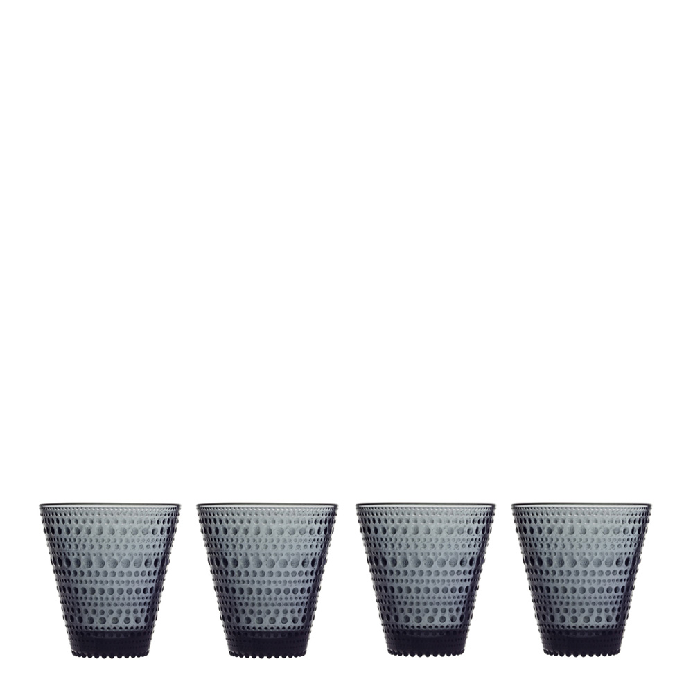 Iittala Kastehelmi Tumbler 30 cl 4 -pack Mörkgrå