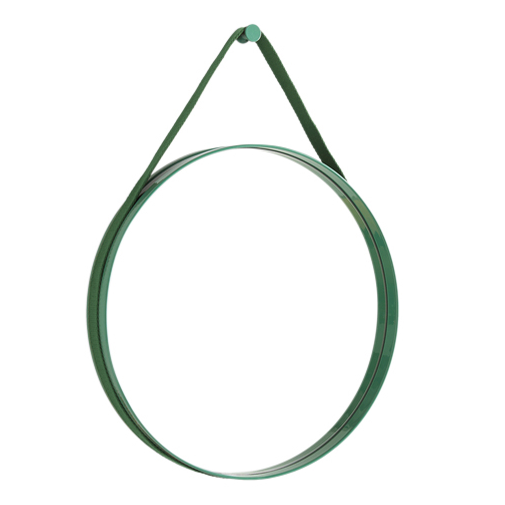 Läs mer om Hay - Strap Mirror No 2 Spegel 50 cm Grön