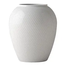 Lyngby Porcelain Rhombe Vas 17 cm Vit
