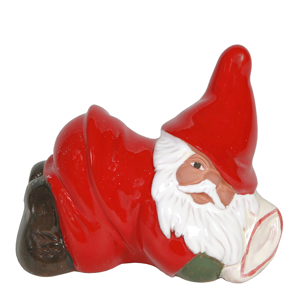 Rolf Berg Keramik - Tomte Trötter 11 cm Röd