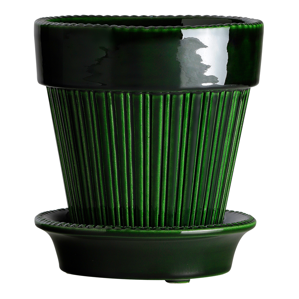 Läs mer om Bergs Potter - Simona Kruka/Fat 18 cm Grön emerald