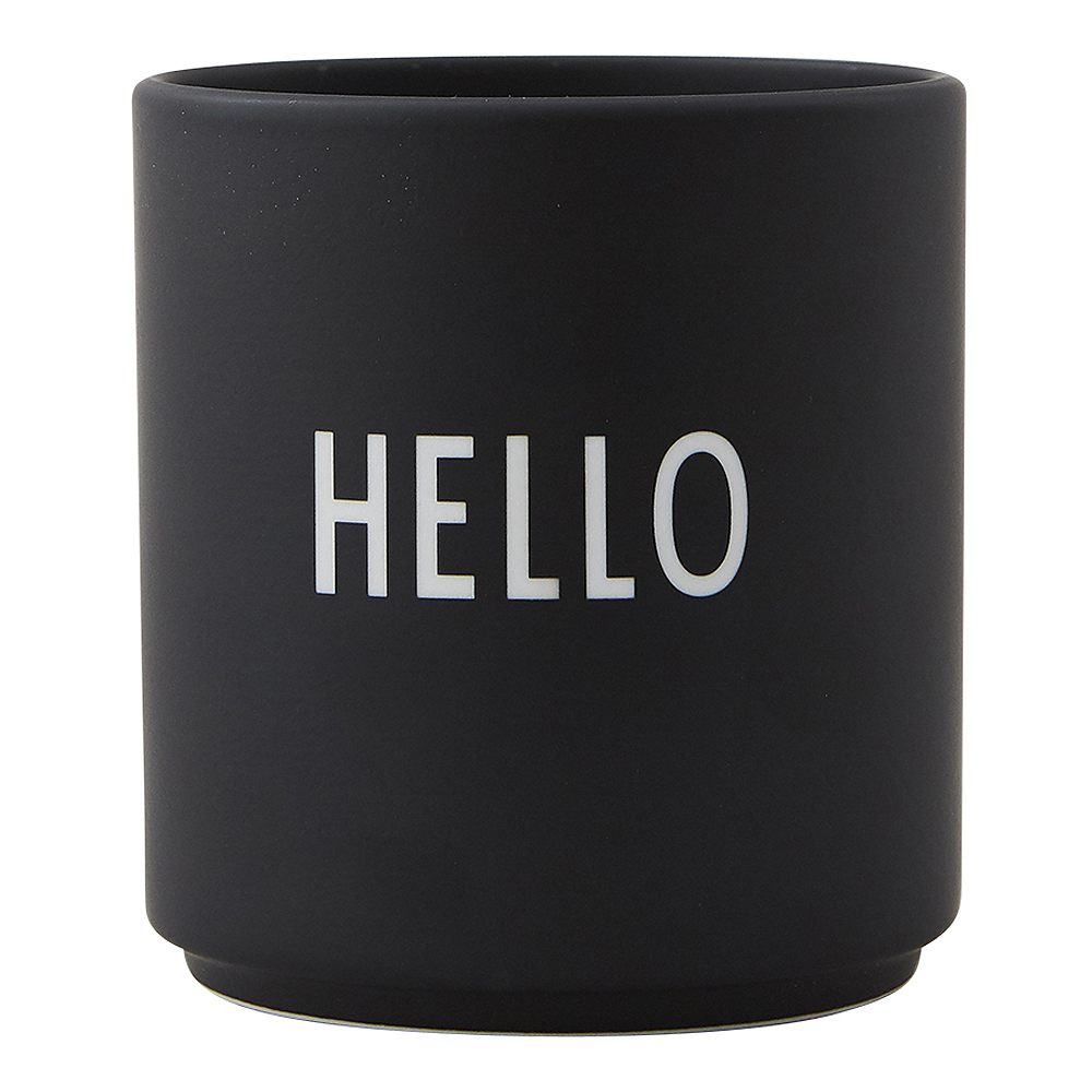 Design Letters - Favourite Cup Hello Svart