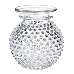 Klimchi Hobnail vase med kant 18 cm crystal