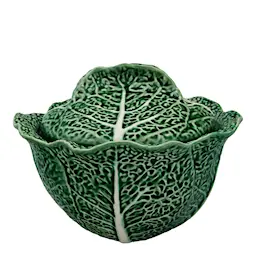 Bordallo Pinheiro Cabbage terrin/skål med lokk 3L grønn