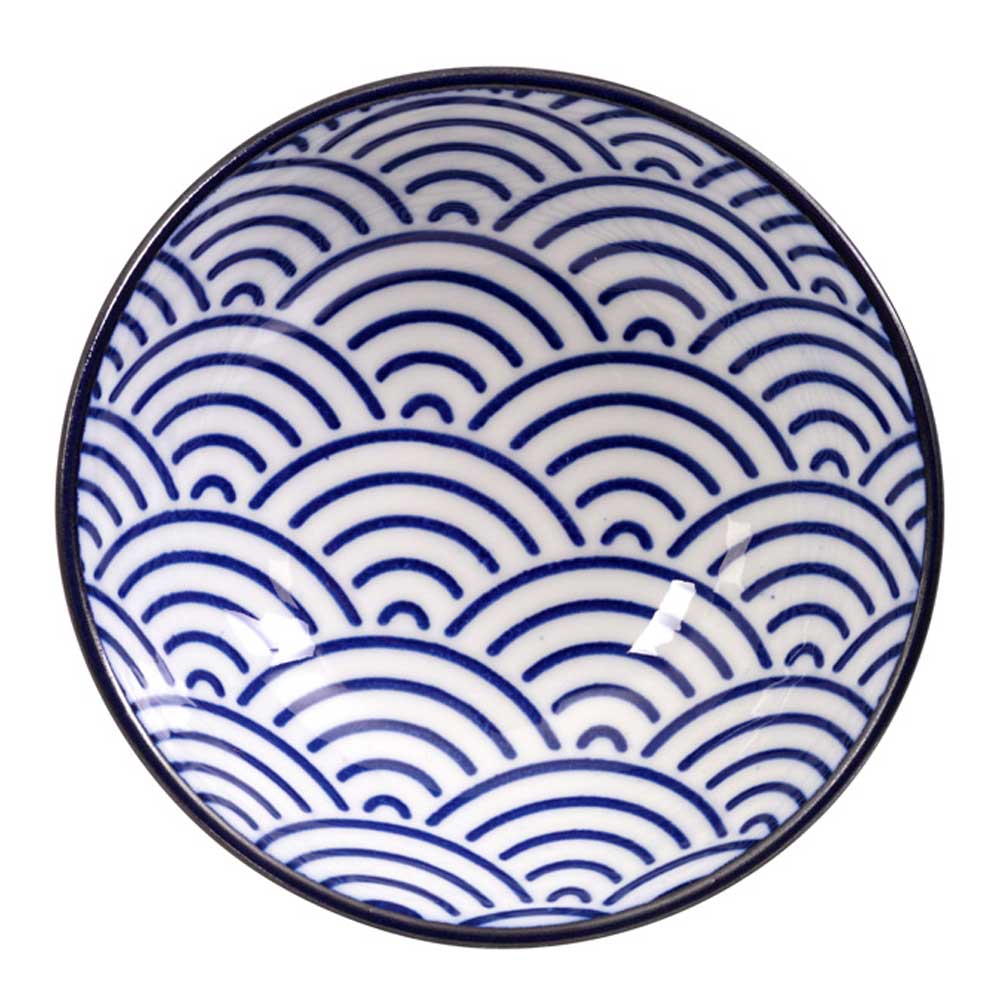 Tokyo Design Studio - Nippon Blue soya skål 9,5 cm wave b