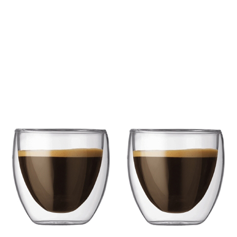 Bodum – Pavina Kaffeglas dubbelväggad 25 cl 2-pack