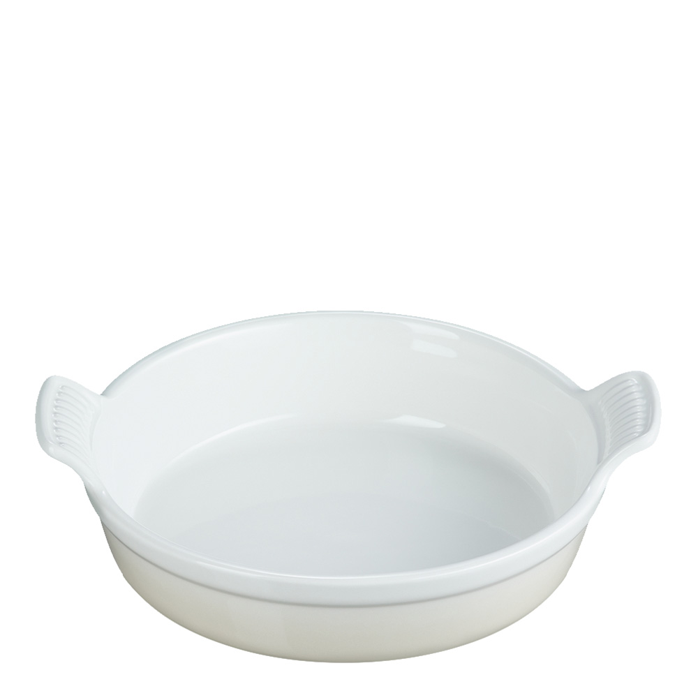 Läs mer om Le Creuset - Heritage Fat Runt 24 cm Meringue