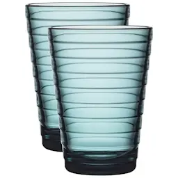 Iittala Aino Aalto glass 33 cl 2p sjøblå