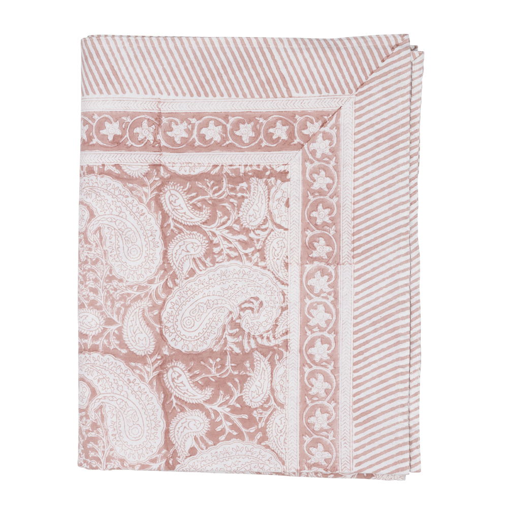 Chamois – Big Paisley Bordsduk 150×230 cm Rosa