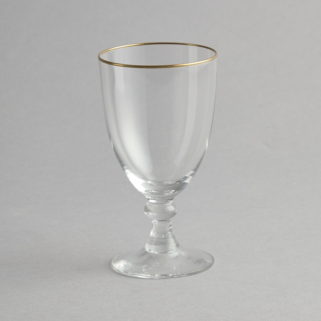 Vintage – 14 st glas med guldkant
