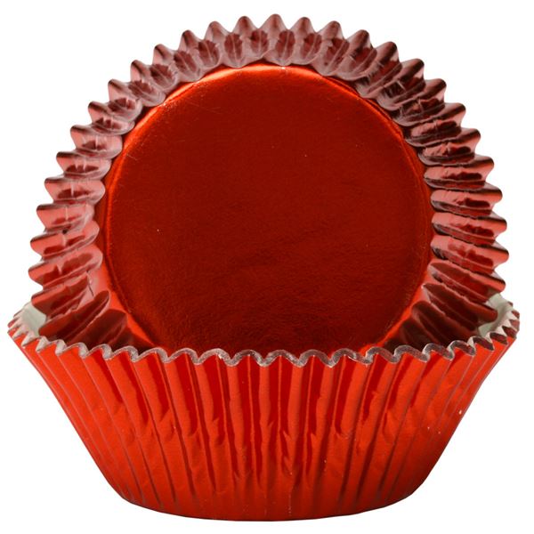 Cacas - Muffinsform Metall D5 cm 50-Pack Röd
