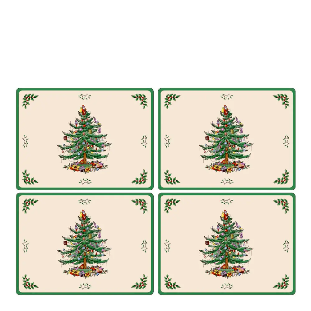 Christmas Tree bordbrikke 30x40 cm 4 stk
