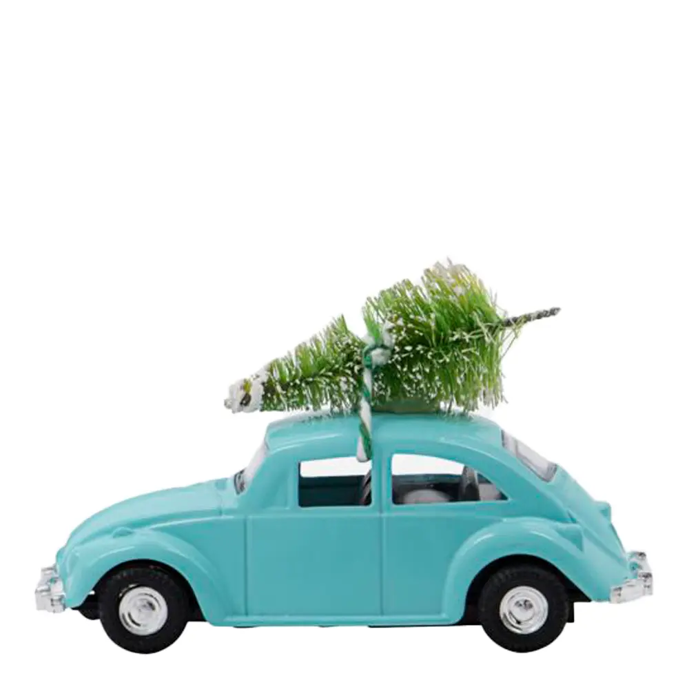 Julepynt Bil Mini 8,5 cm Lyseblå 